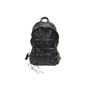 BALENCIAGA LE CAGOLE BACKPACK Black Leather